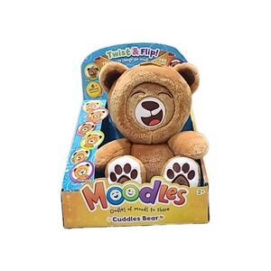 Moodles Cuddles Teddy Bear 12” Mood Flipping Soft Sensory Plushie Fidget Bear